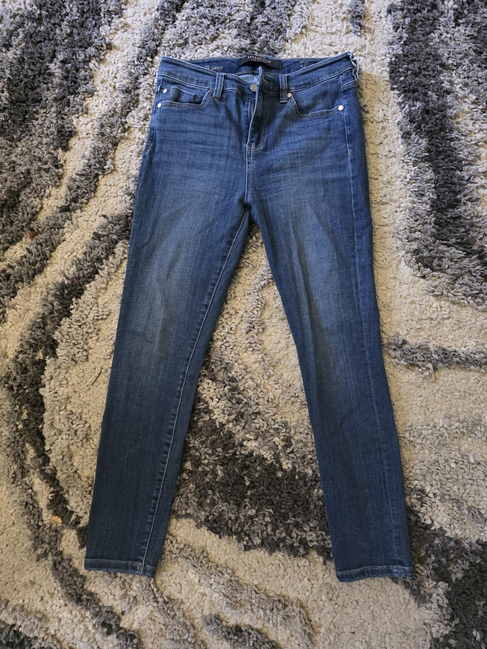 Liverpool Women's Medium Blue Skinny Jeans - Stretch Denim